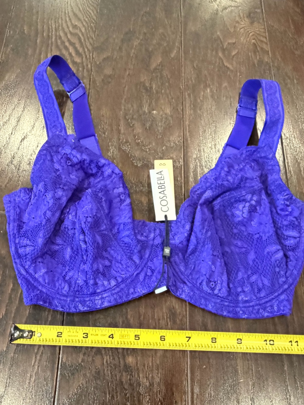 Cosabella Never Say Never Side Support Bra Violet Size 32H NEW